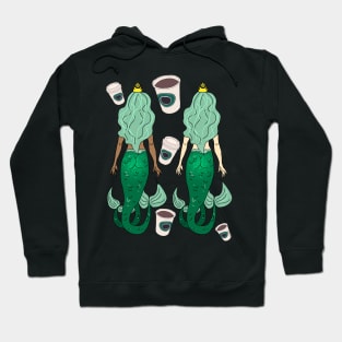 Star Butts Mermaids Coffee Hoodie